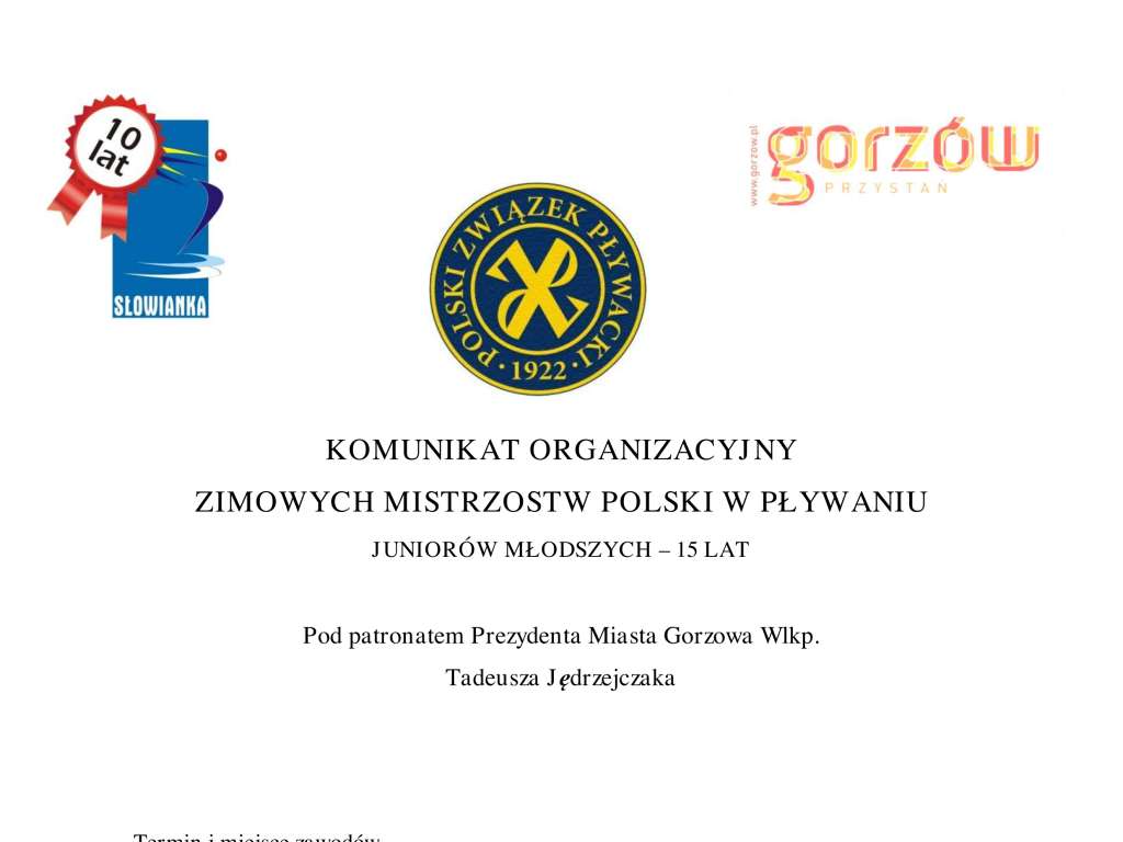 Mistrzostwa Polski Juniorów 15 lat