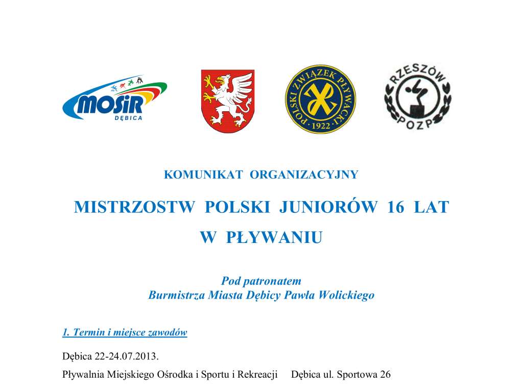 Mistrzostwa Polski Juniorów 16 lat