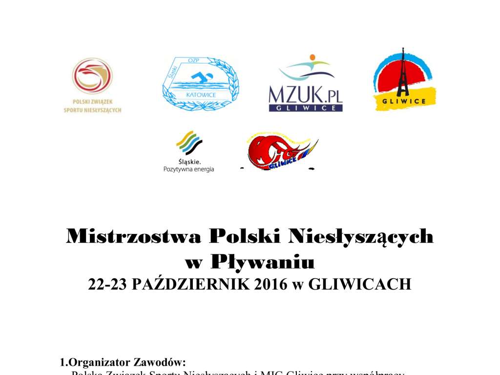 Mistrzostwa Polski Niesłyszących w Pływaniu