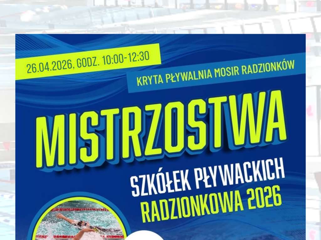 Mistrzostwa Szkółek Pływackich Radzionkowa 2026