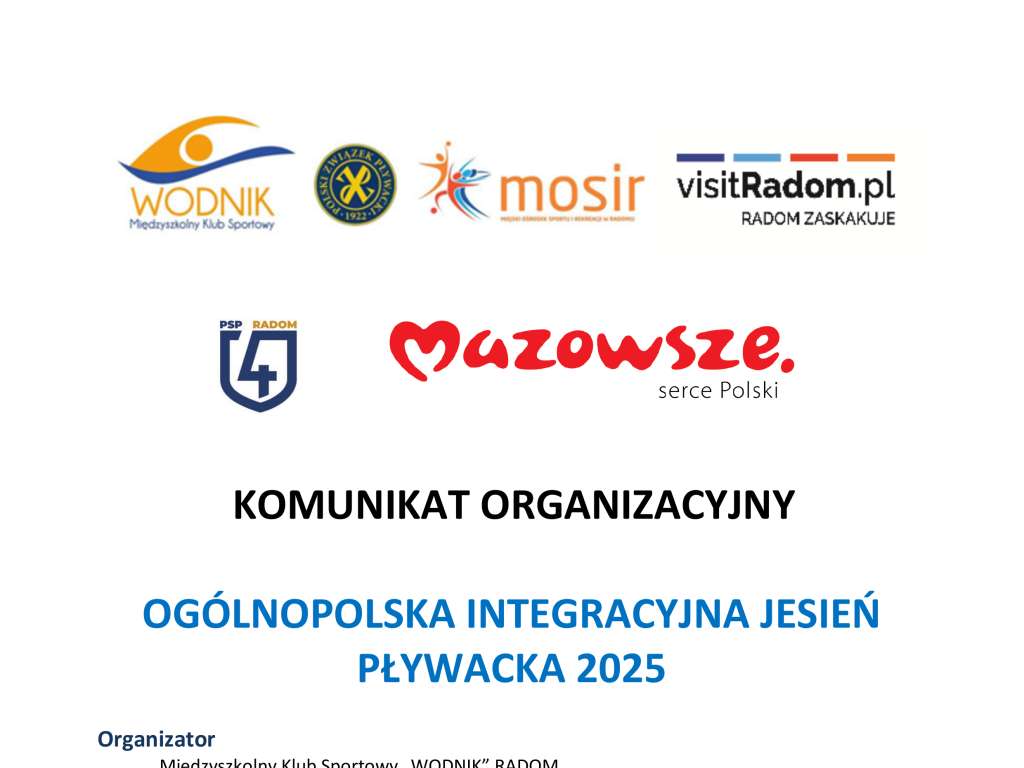 Ogólnopolska Integracyjna Jesień Pływacka