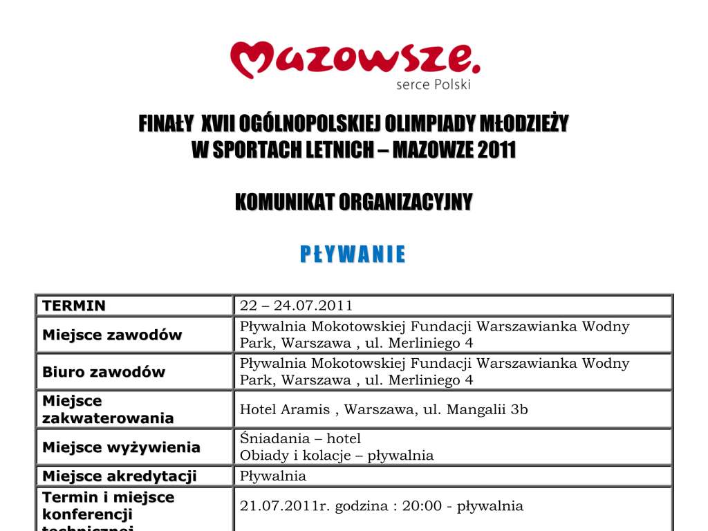 Ogólnopolska Olimpiada Młodzieży 17-18 lat