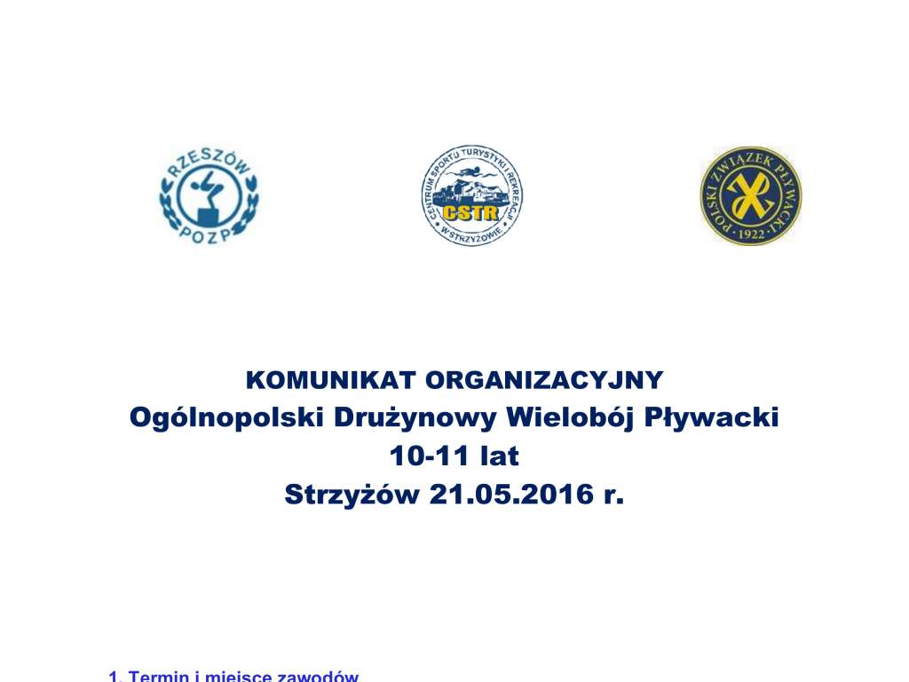 Ogólnopolski Drużynowy Wielobój Pływacki 10-11 lat