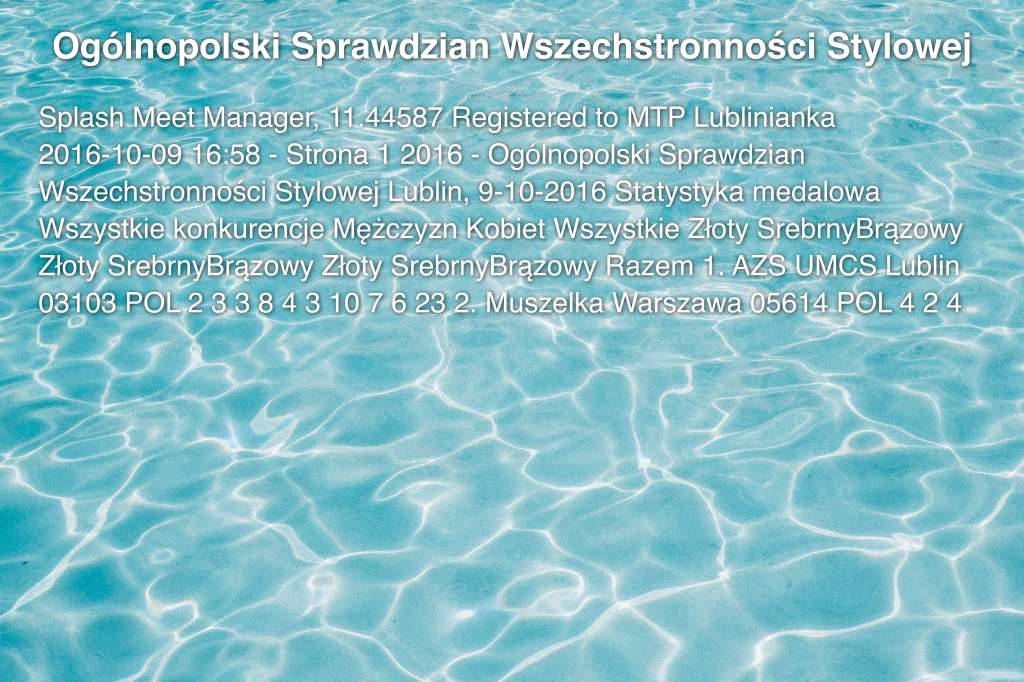 Ogólnopolski Sprawdzian Wszechstronności Stylowej