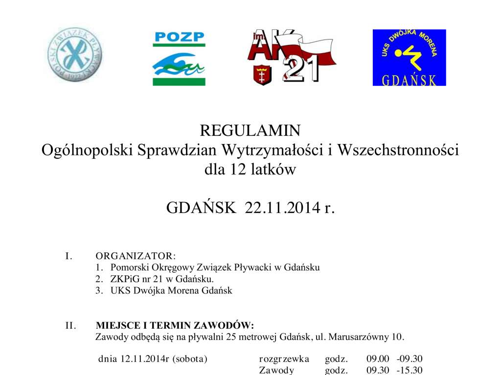 Ogólnopolski Sprawdzian Wytrzymałości i Wszechstronności 12 latków