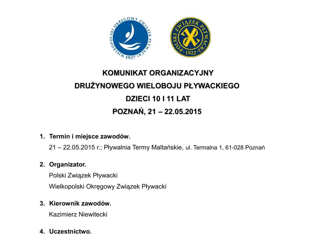 Ogólnopolskie Drużynowe Zawody Dzieci 10, 11 lat
