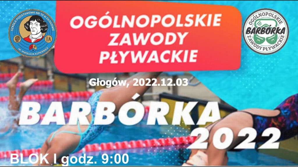 Ogólnopolskie Zawody Pływackie BARBÓRKA 2022