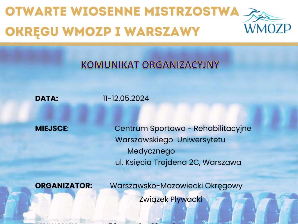 Otwarte Wiosenne Mistrzostwa Okręgu WMOZP i Warszawy
