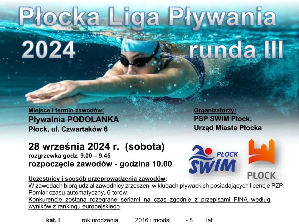 Płocka Liga Pływania runda III