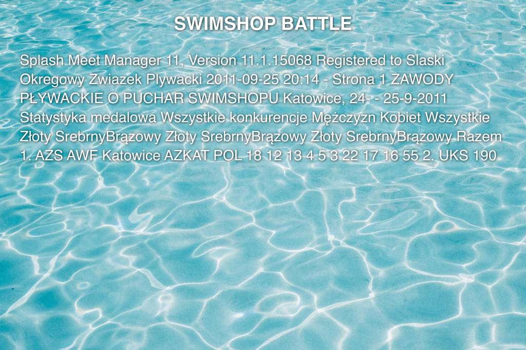 SWIMSHOP BATTLE