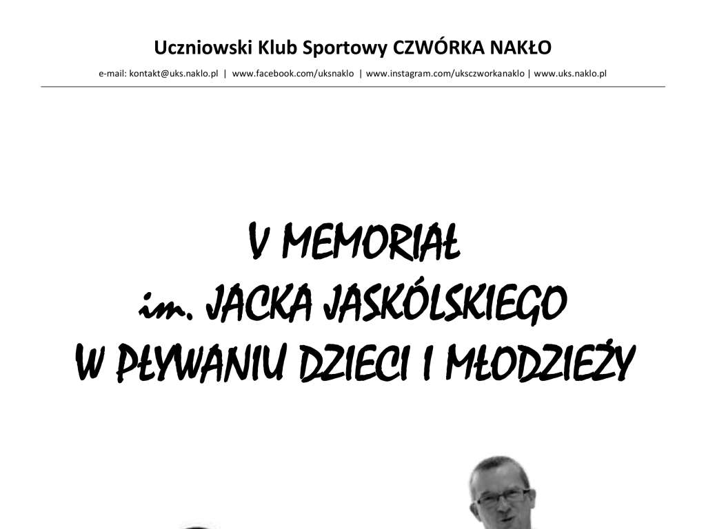 V Memoriał Jacka Jaskólskiego w Pływaniu Dzieci i Młodzieży