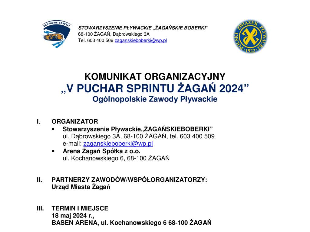 V Puchar Sprintu Żagań 2024