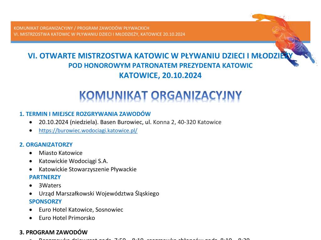 VI Otwarte Mistrzostwa Katowic w Pływaniu