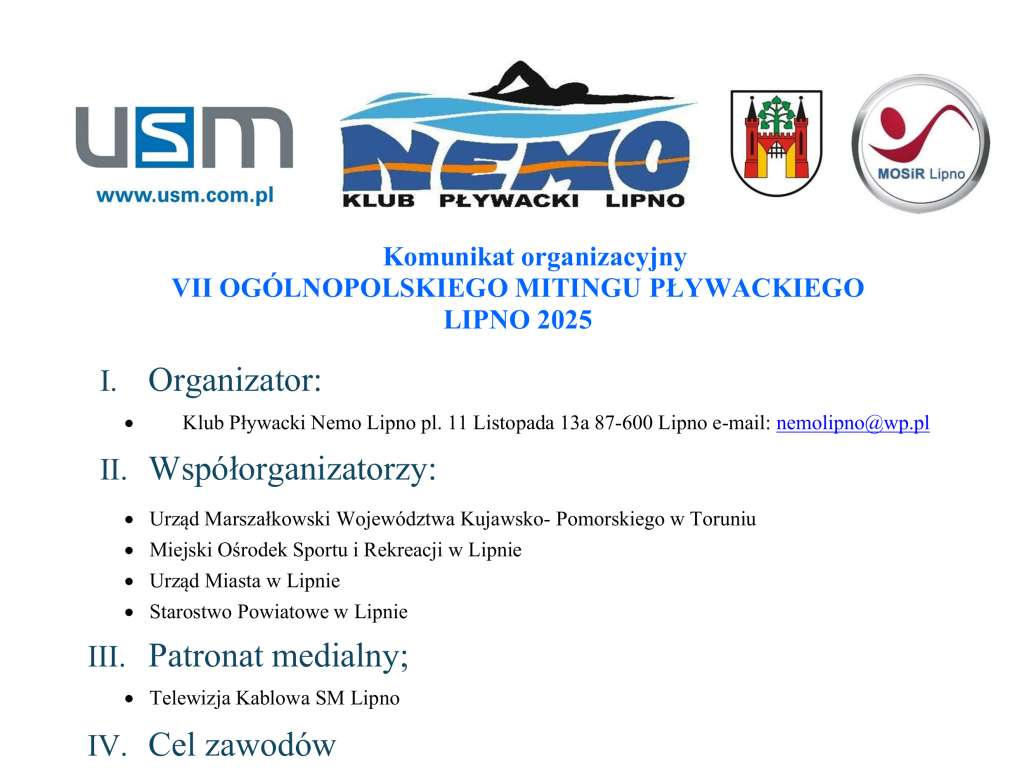 VII Ogólnopolski Miting Pływacki