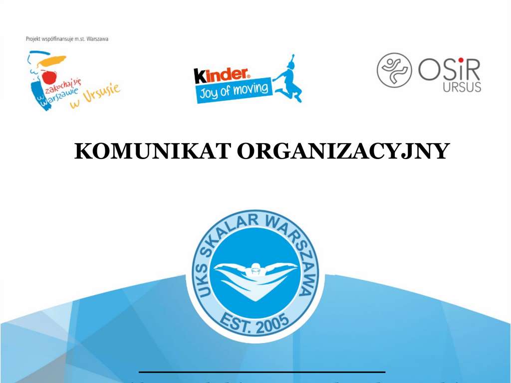 VII Ogólnopolskie Zawody Pływackie o Puchar Ursusa pod patronatem Burmistrza Bogdana Olesińskiego