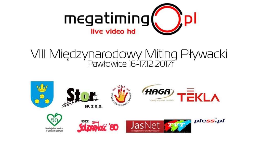 VIII Międzynarodowy Miting Pływacki Pawłowice 2017