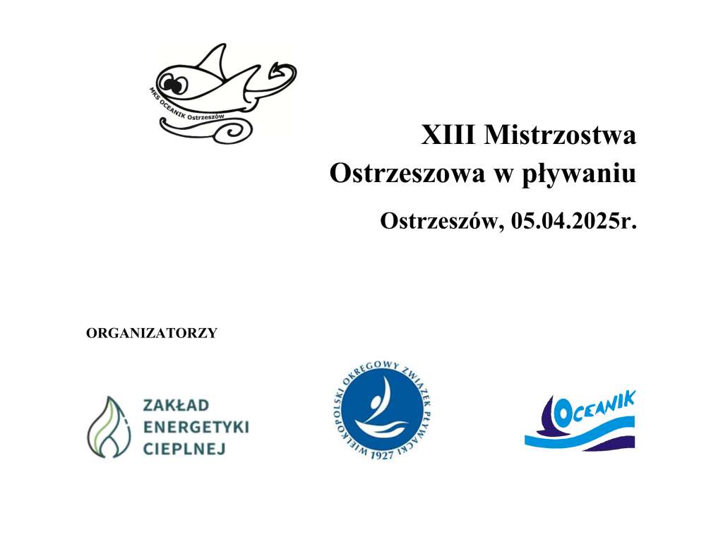 XIII Mistrzostwa Ostrzeszowa w pływaniu