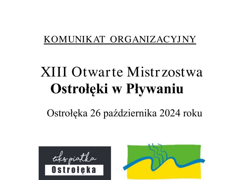 XIII Otwarte Mistrzostwa Ostrołęki w Pływaniu