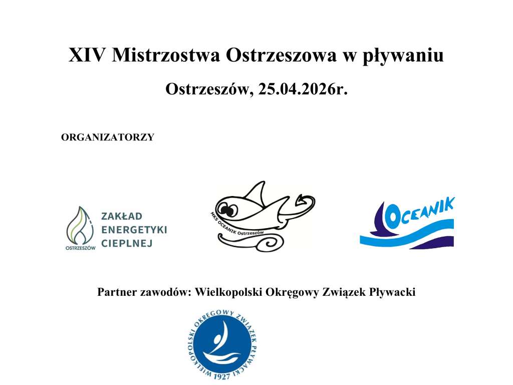 XIV Mistrzostwa Ostrzeszowa w pływaniu