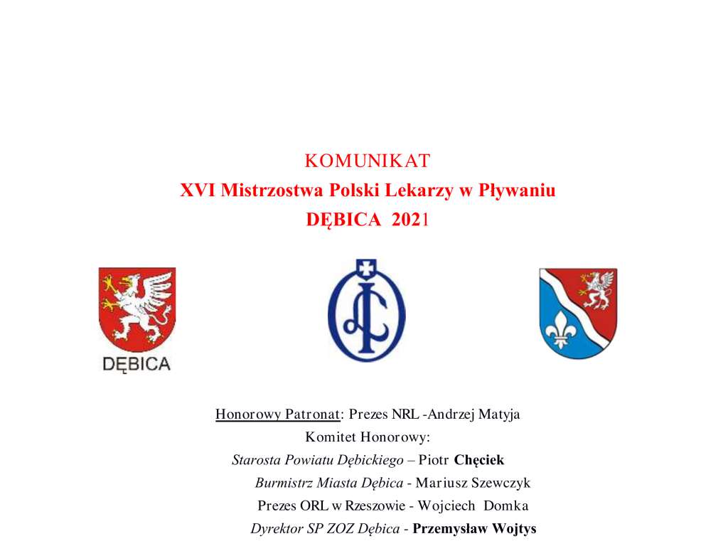 XVI Mistrzostwa Polski Lekarzy w pływaniu