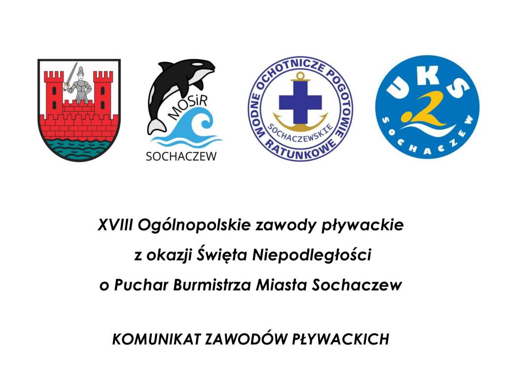 XVIII Ogólnopolskie zawody pływackie z okazji Święta Niepodległości o Puchar Burmistrza Miasta Sochaczewa