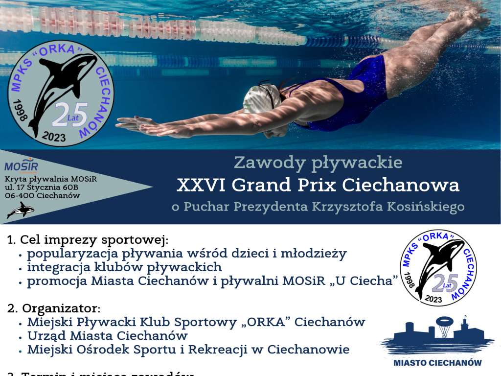 XXVI Grand Prix Ciechanowa w pływaniu o Puchar Prezydenta Krzysztofa Kosińskiego