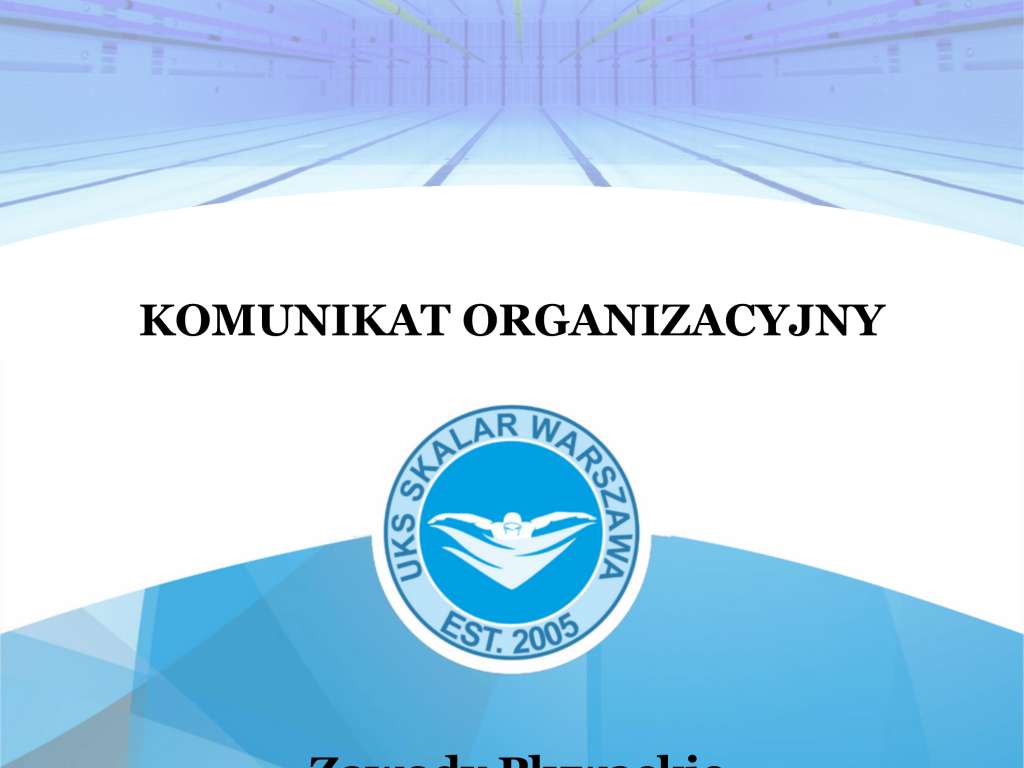Zawody Pływackie z okazji 20-lecia UKS Skalar Warszawa