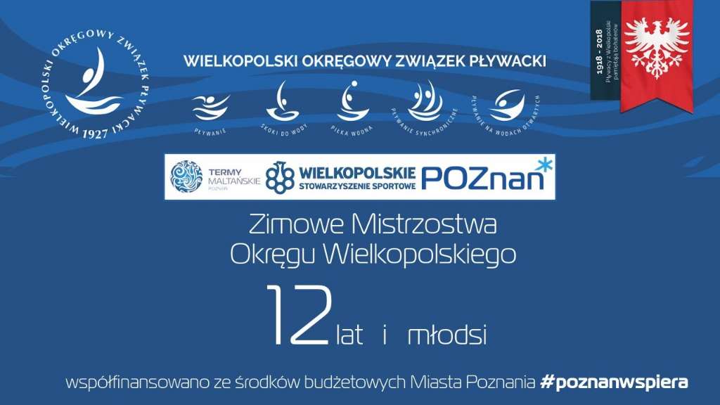 Zimowe Mistrzostwa Okręgu Wielkopolskiego w pływaniu kategoria 12 lat i młodsi