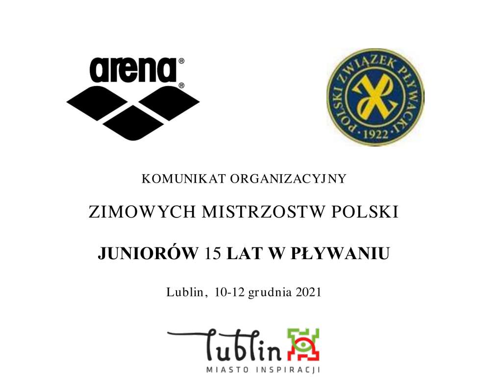 Zimowe Mistrzostwa Polski Juniorów 15 lat w pływaniu