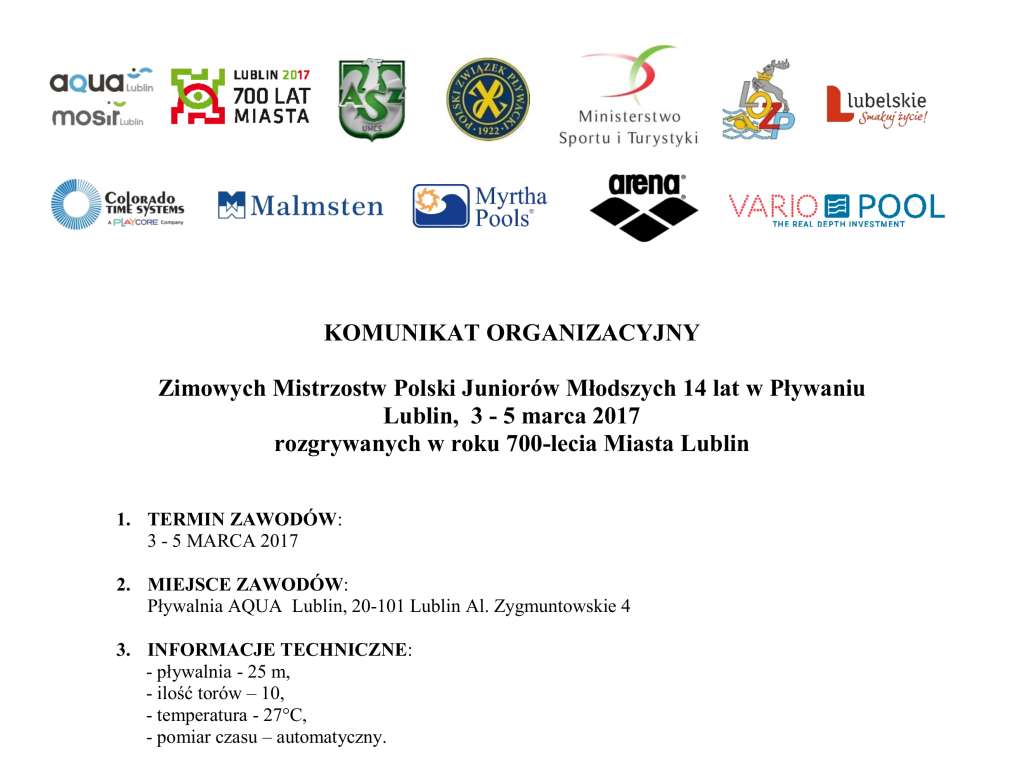 Zimowe Mistrzostwa Polski Juniorów Młodszych - 14 lat