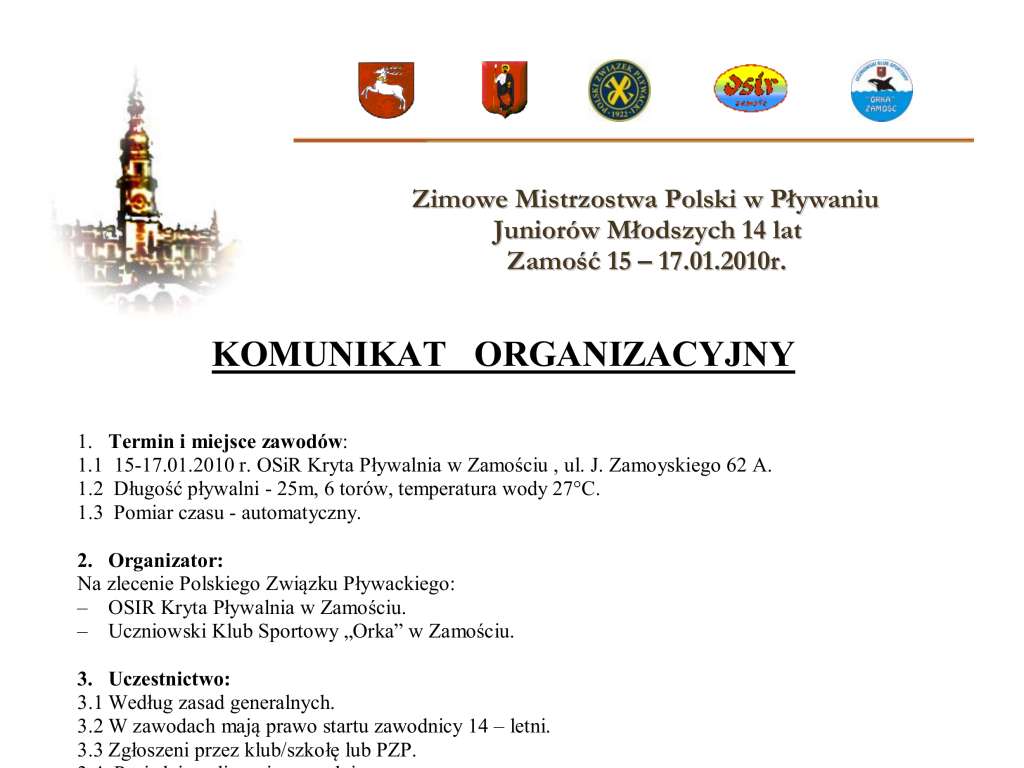 Zimowe Mistrzostwa Polski Juniorów Młodszych 14 lat
