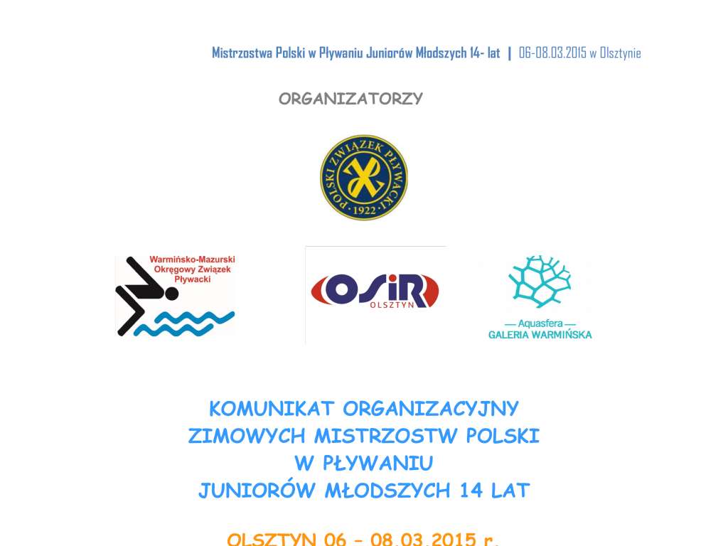 Zimowe Mistrzostwa Polski Juniorów Młodszych 14 lat